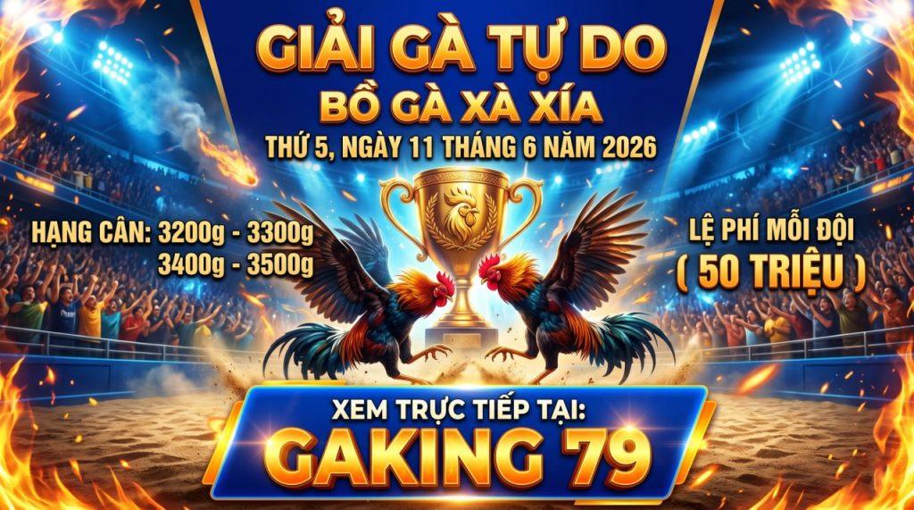 GIẢI ĐÁ GÀ XÀ XÍA HÀ TIÊN THỨ 5 NGÀY 11/6/2026
