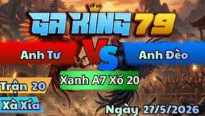 Trận 20 Xà Xía Ngày 27/5/2026 - Xám Cú Canh Bươi Cái Bụp Bướm Hốt Xác