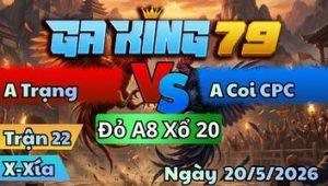 Trận 22 Xà Xía Ngày 20/5/2026 – Điều đâm quá đâm bướm vô tang bể bỏ chạy